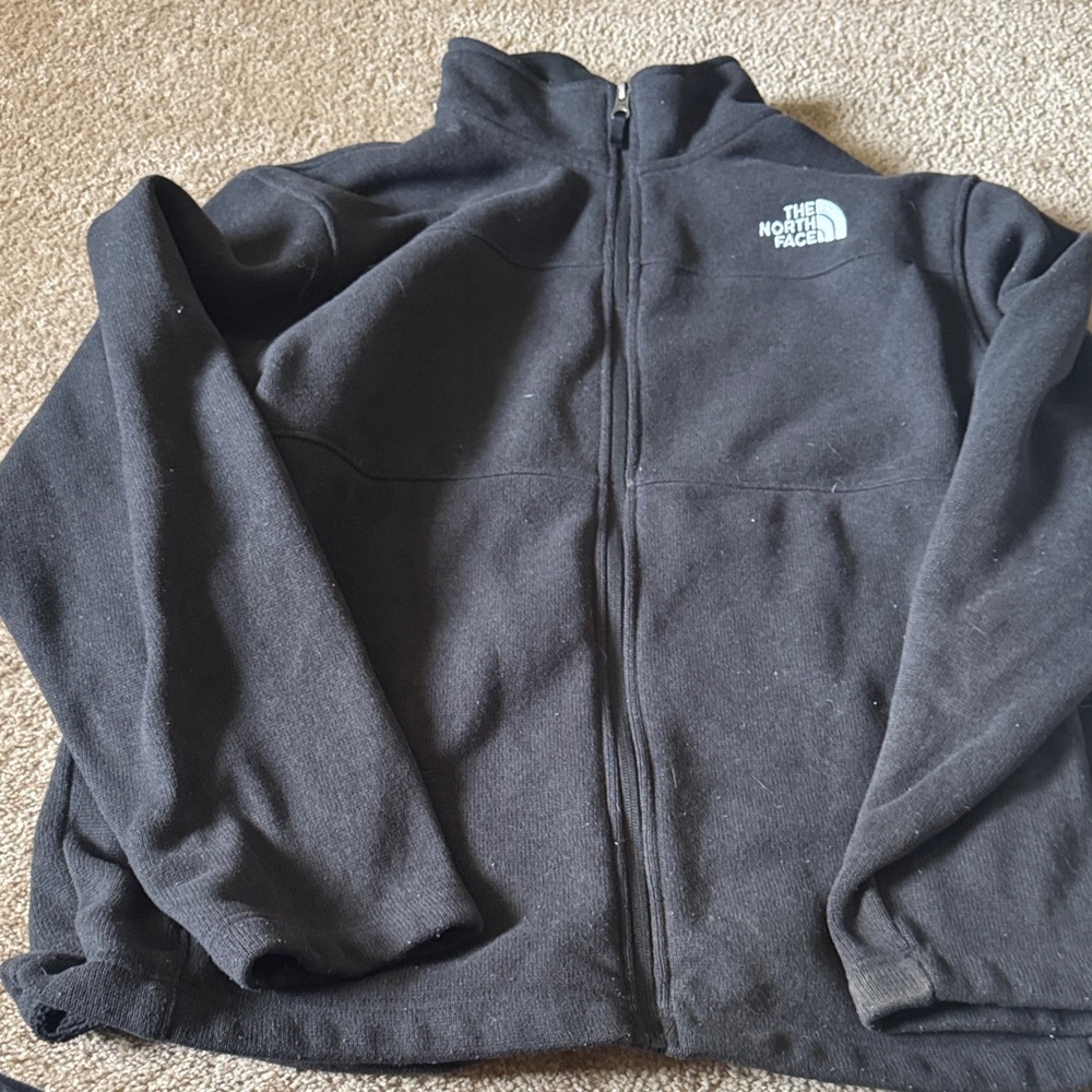 The north face mens sweater jacket circular design large